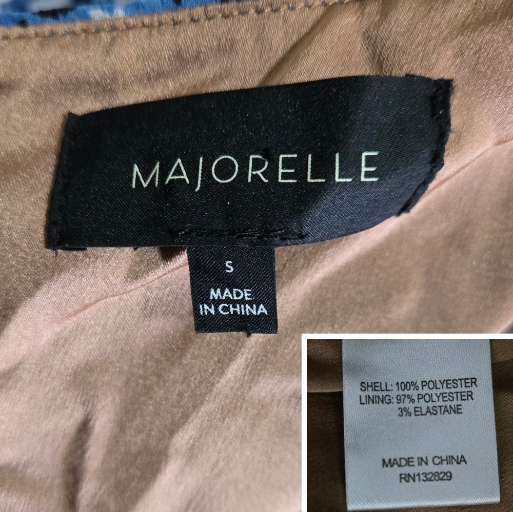 Revolve MAJORELLE Ailish Mini Dress Blue Ditsy Floral Size Small - Picture 12 of 16